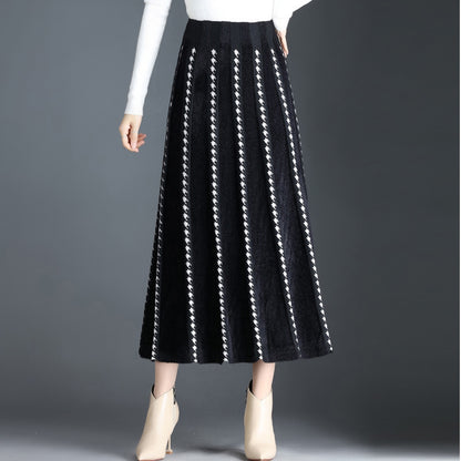 Ladies Fashion New High Waist A-Line Skirt
