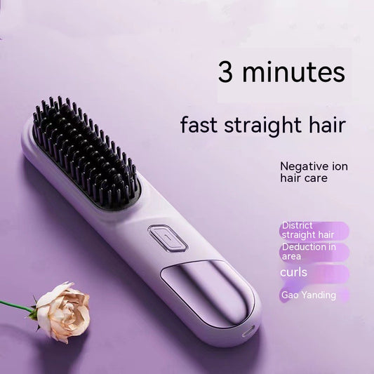 Portable Dual-purpose Wireless Straight Comb Anion Hair Care