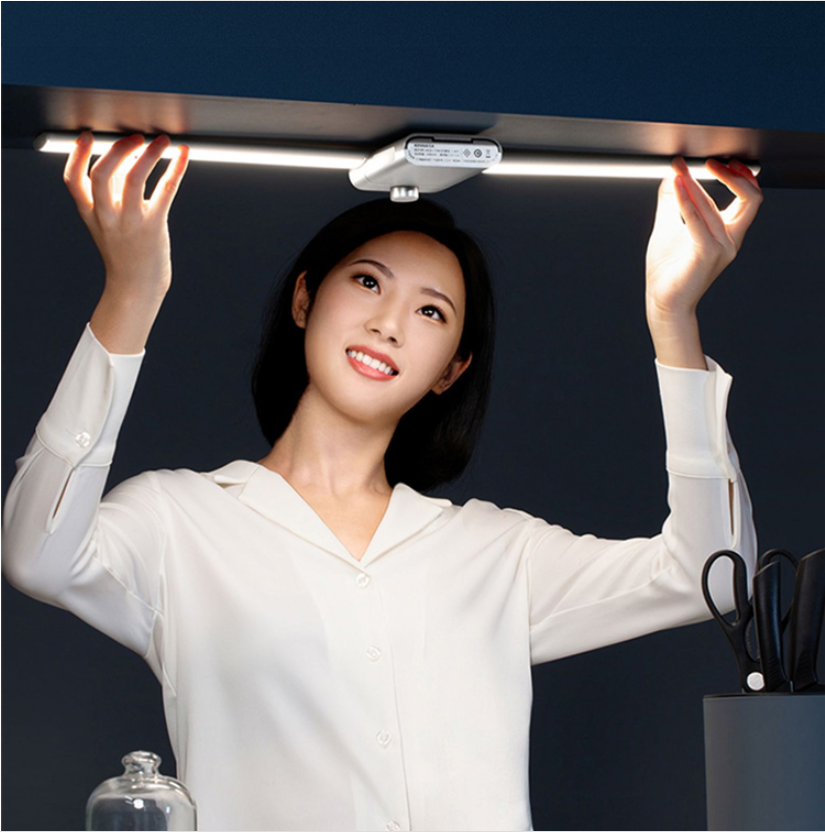 Led Smart Wireless Charging Wiring-free Induction Light Kitchen Cabinet Lamp Rechargeable Magnetic LED Light