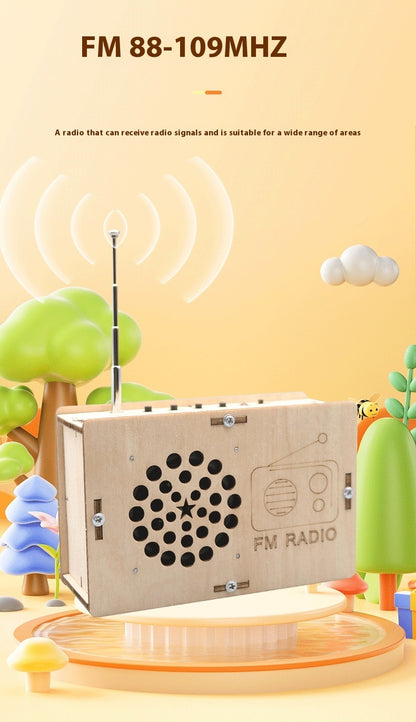 FM Radio Children's Technology Small Production Steam Model