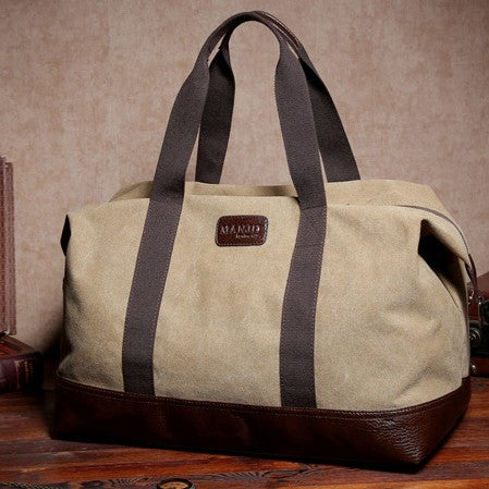 Men's Portable Canvas Bag Large Capacity Shoulder Crossbody