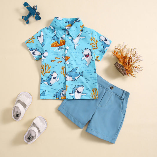 Children's Summer Vacation Style Boys Suit