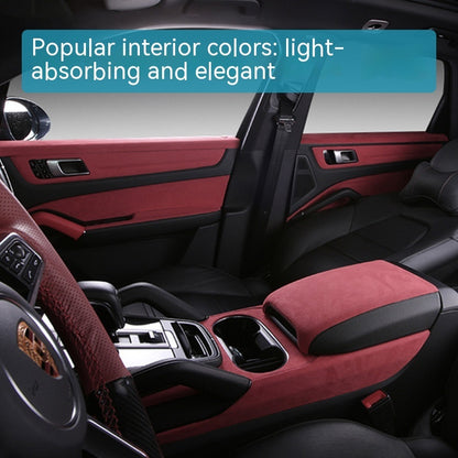 Full Elastic Force Suede Fabric Double-sided Microfiber Self-adhesive Suede Car Interior