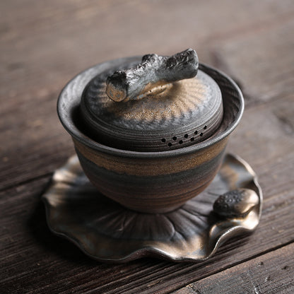 Jingdezhen Wood-fired Kungfu Iron-glazed Tea Bowl