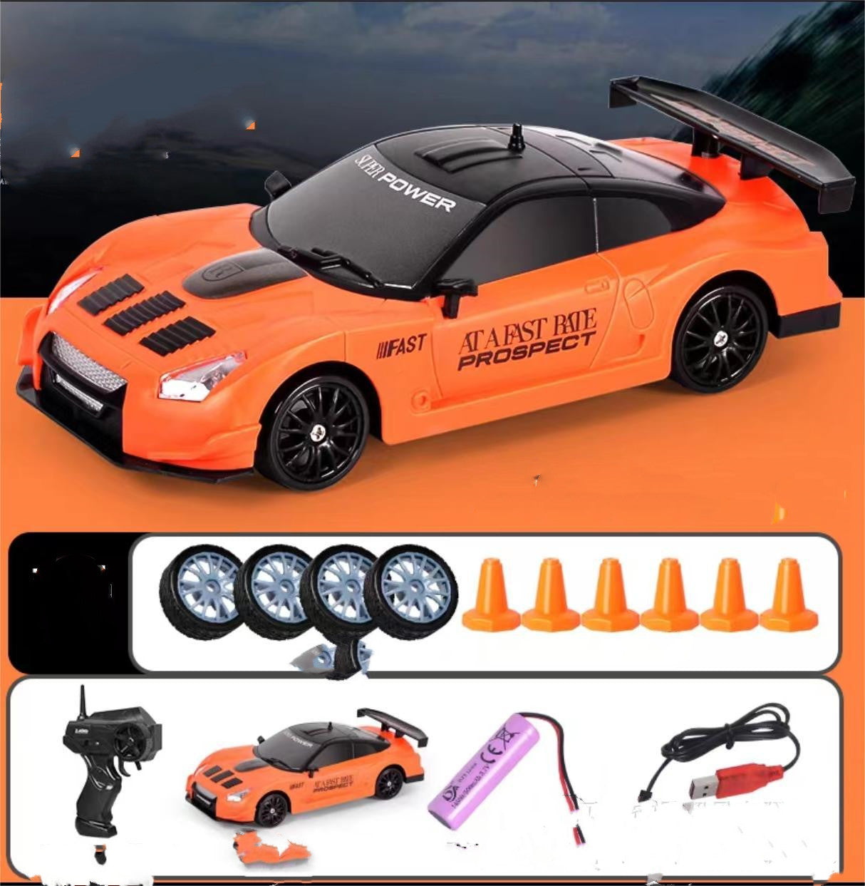 2.4G Drift Rc Car 4WD RC Drift Car GTR Model AE86