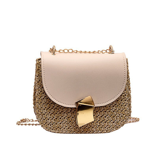 Straw crossbody bag