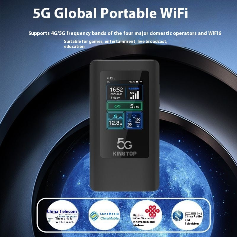 KINGTOP 5G Netcom 4400 MA Portable Wi-Fi Router Wireless