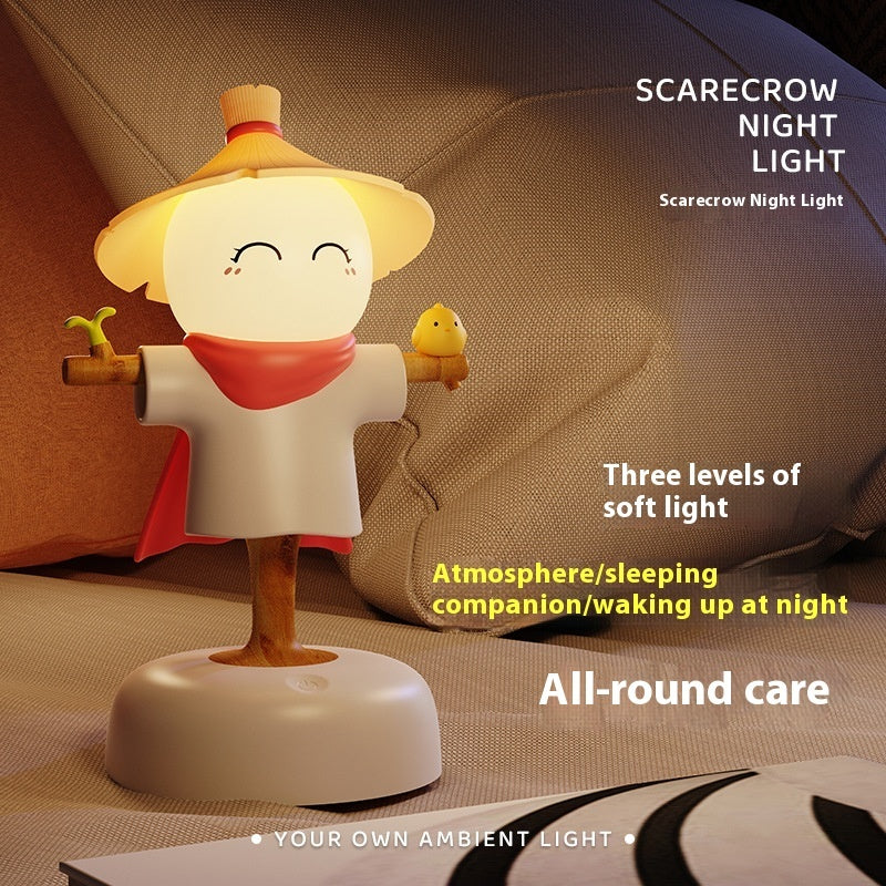 Scarecrow Small Night Lamp USB Home Bedroom Sleeping Ambience Light