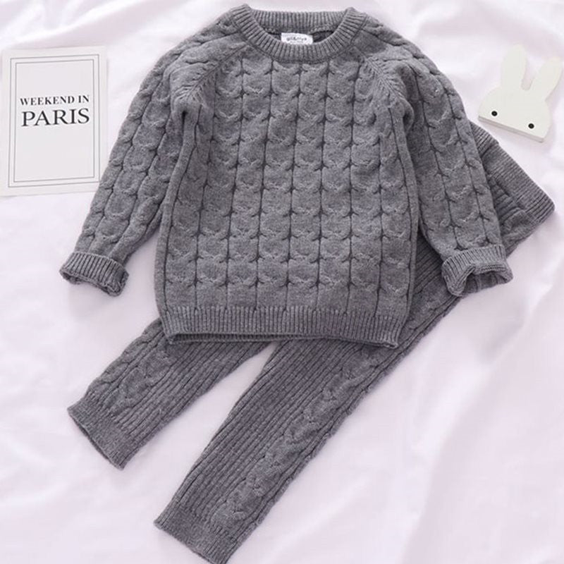 Kids Sweaters Baby Boy Girl Winter knit Sweater Pants