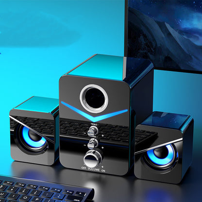 Desktop Computer Sound Bar Speakers with Compact Maneuverable Size Bluetooth Speaker