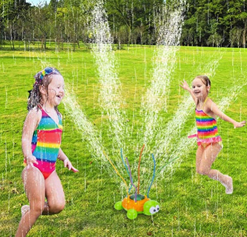 Cross-Border Hot Sale Rotating Outdoor Sprinkler Turtle Sprinkler Toy Bathroom Water Bathing Baby Bath Toy Wholesale