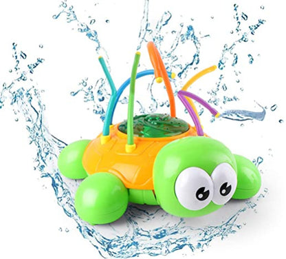 Cross-Border Hot Sale Rotating Outdoor Sprinkler Turtle Sprinkler Toy Bathroom Water Bathing Baby Bath Toy Wholesale