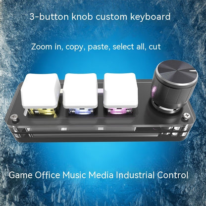 Custom Keypad With RGB Colorful Back Light Copy Paste Mini Keyboard