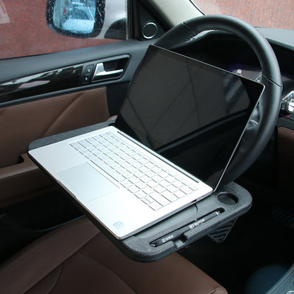 Steering wheel card table