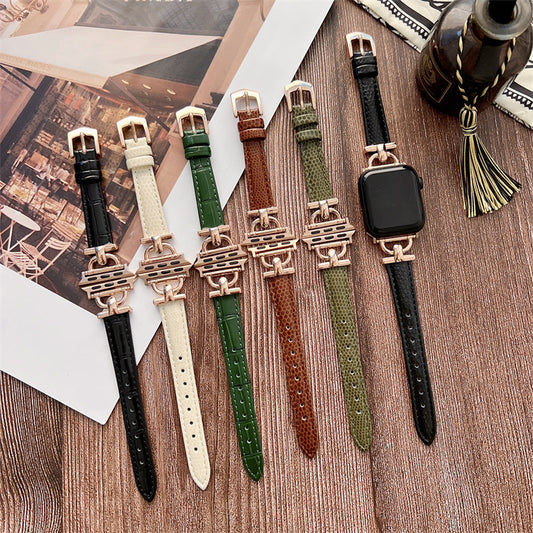 Fashionable Small Waist Metal Leather Strap