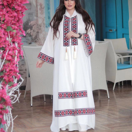 Decorative Ethnic Style Loose Casual Two-piece Suit Belted