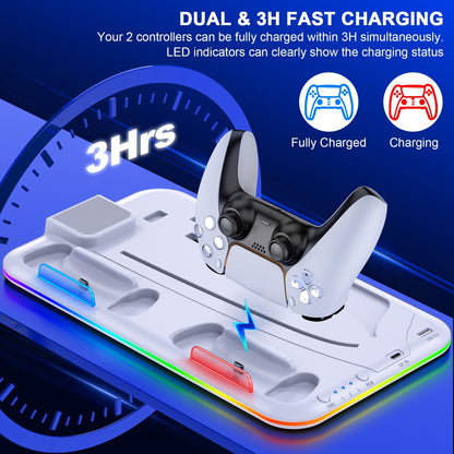 Slim Stand PS5 Controller Cooling Station