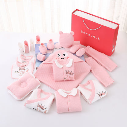 Newborn Cotton Products For Autumn And Winter Gift Set