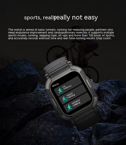 Three-proof Outdoor Sports Bluetooth Calling Electronic Step Heart Rate Watch