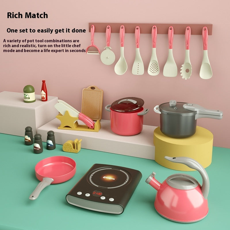 Children Play House Kitchen Toy Rice Cooker Suit