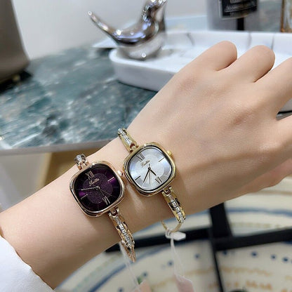 Personalized Watch Women's Alloy Chain Strap Light Luxury Bracelet Watch