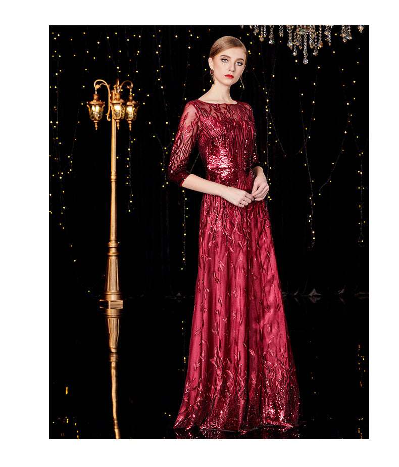 High quality luxury Elegant Long Banquet Evening Dress