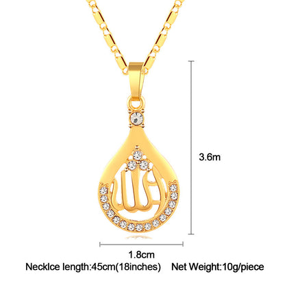 Drop-shaped Copper Necklace