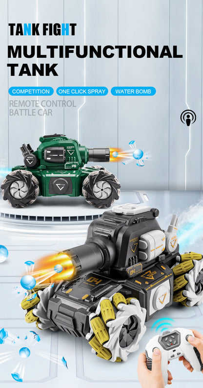 Remote Control Tank Fire-breathing Water Bomb Camouflage Chariot Toy