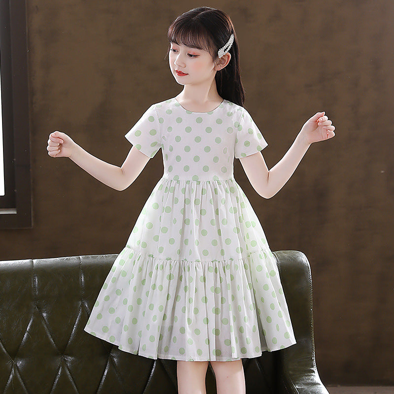 Girls' Cotton New Hot Sell Style Floral Dress