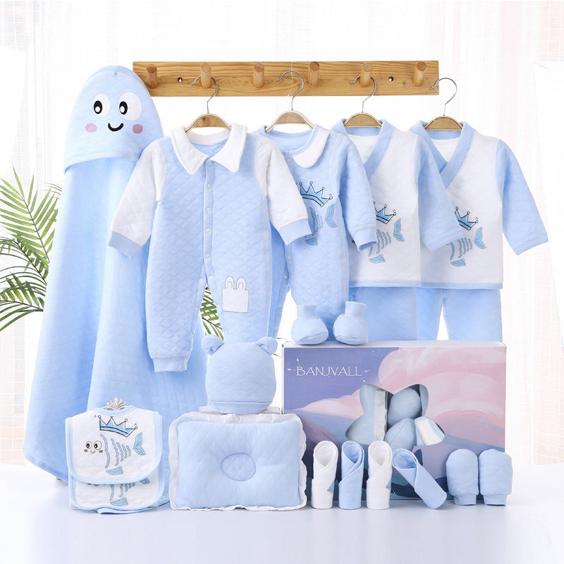 Newborn Cotton Products For Autumn And Winter Gift Set