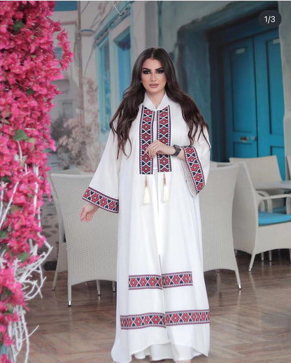 Decorative Ethnic Style Loose Casual Two-piece Suit Belted