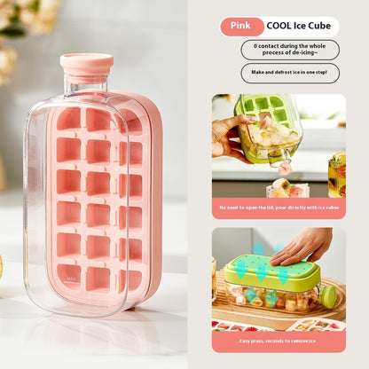 One-Click Molding Cooling Cup,Instant Ice Maker,,Straw Included,Curling Mold,Portable & Stylish Chilled Drink