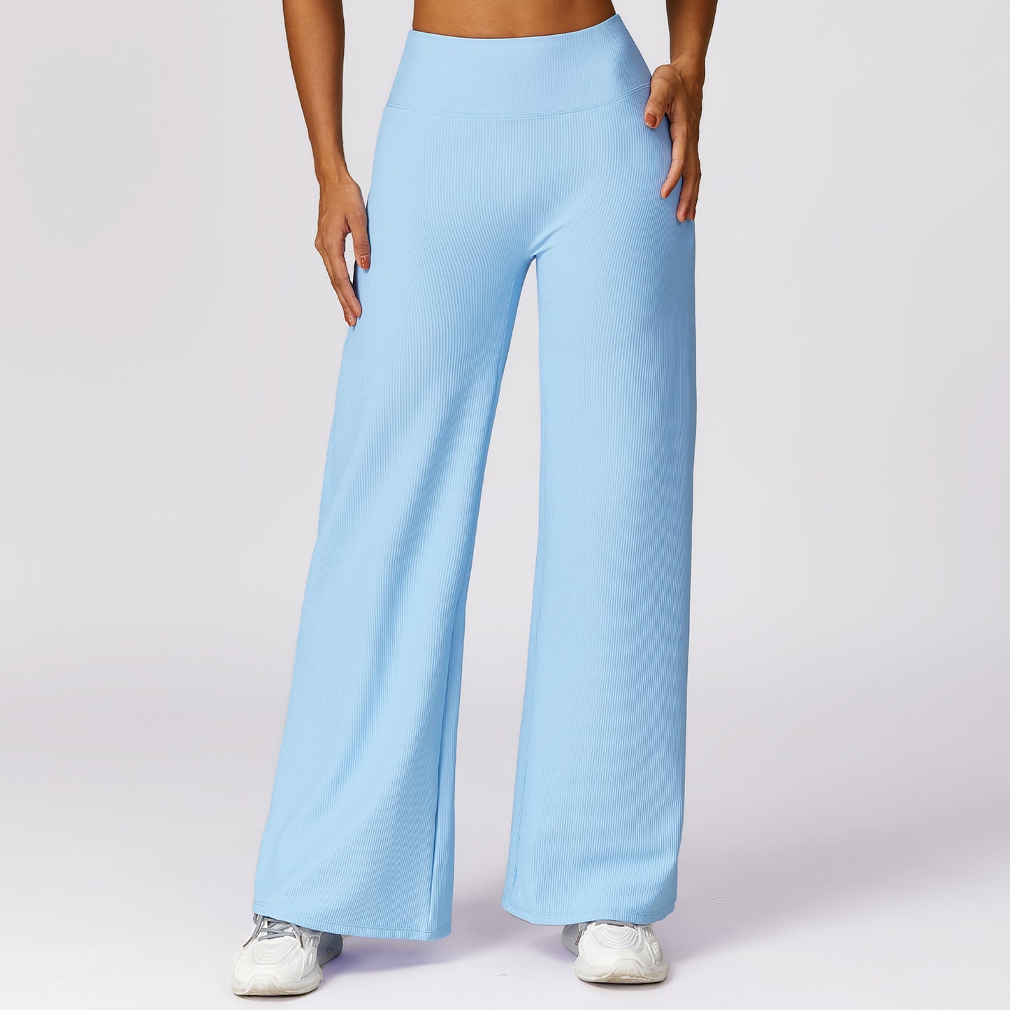 Thread High Waist Casual Straight Wide Leg Quick-drying Loose Track Pants