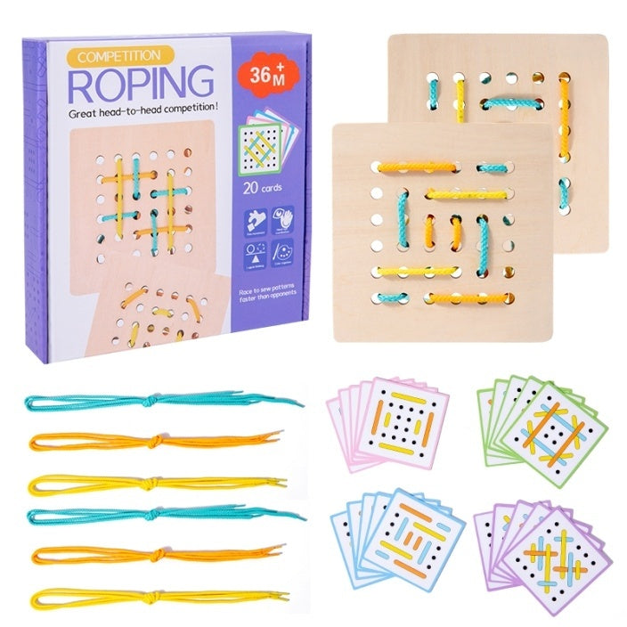 Montessori Early Education Children's Rope Playing Exercise Rope Riding Game