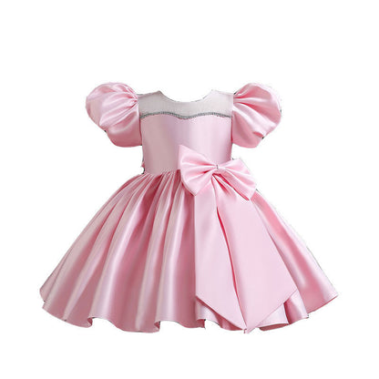 Girl's Gown-year-old Bow Princess Dress