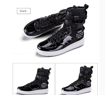 Fashion Couple Style Casual Trend High Top Board Shoes For Men