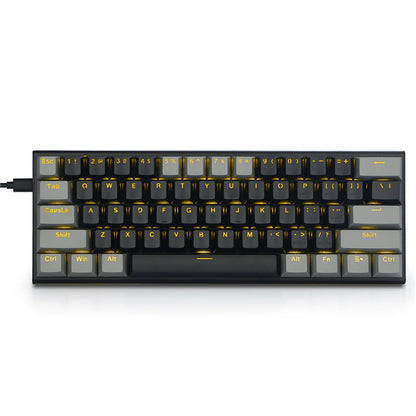 Key Mechanical Keyboard Two Colors Key CAP Computer E-sports Game MonochromeRGB Light