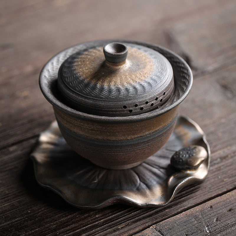 Jingdezhen Wood-fired Kungfu Iron-glazed Tea Bowl