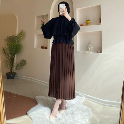 Pleated Skirt Suit Middle East
