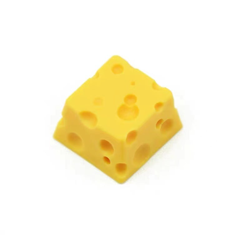 Cute Personality Resin Cheese Key Cap