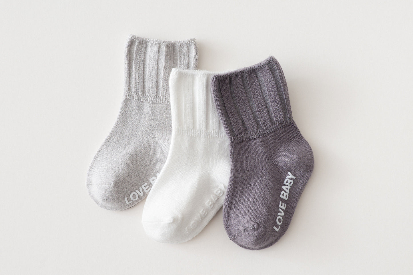 Unisex Boys And Girls Socks Cotton Mid Tube Breathable Non-slip