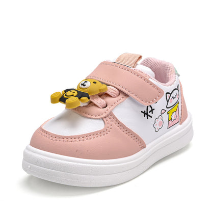 Children's Sneakers Baby Toddler Boys And Girls Leather Surface Baby Shoes