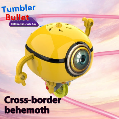 Tumbler Wheelbarrow Bullet Steel Wire Balance Robot Toy