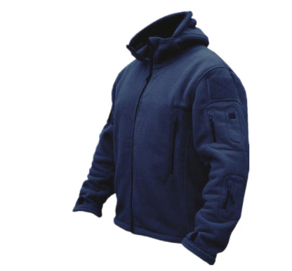 "Stealth Trek: Tactical Hooded Hiking Jacket"