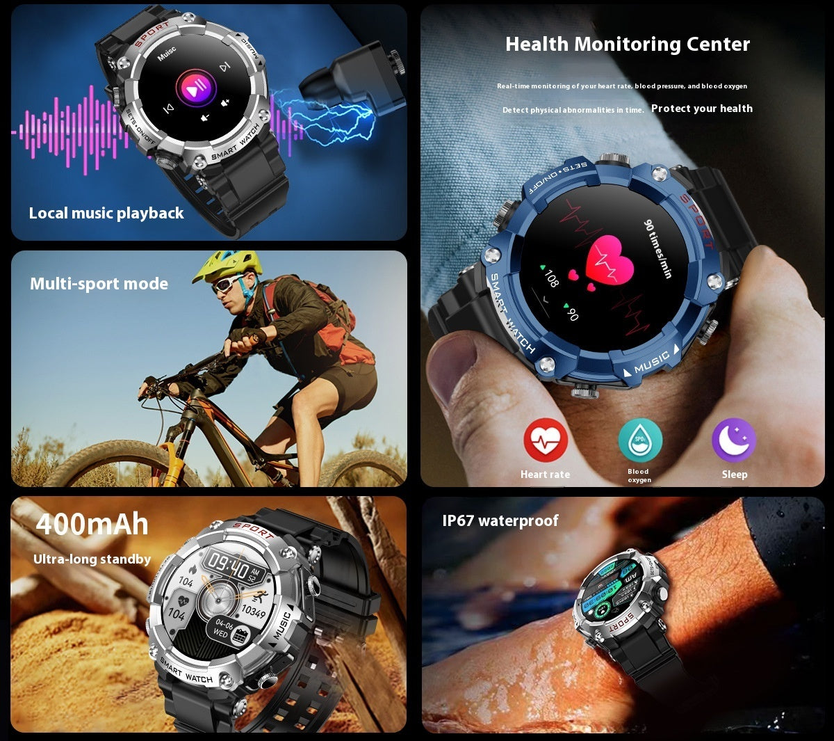 Three-in-one Smart Watch