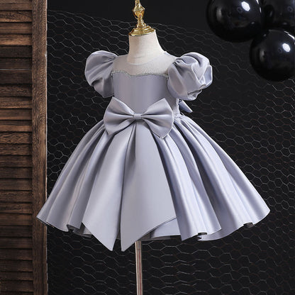 Girl's Gown-year-old Bow Princess Dress