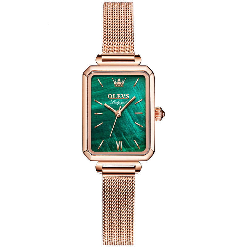 Oris OLEVS  Brand Watch Small Green Watch Waterproof Belt Ladies Watch Women