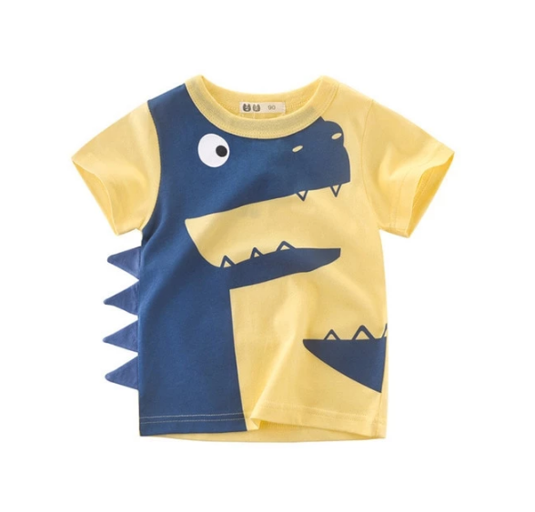 Children's Wear Summer New Korean Children's Boys Cotton T-shirt Men's Treasure In Children's Short Sleeves