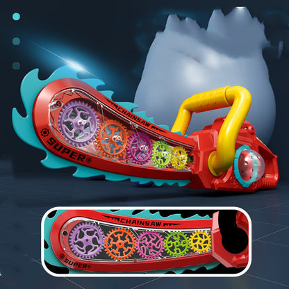 Cartoon Sound And Light Electric Saw Automatic Gear Toy