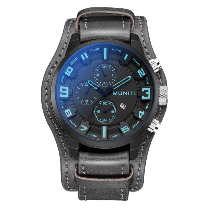 MUNITI Brand Watch Quartz Watch Belt Waterproof Sports